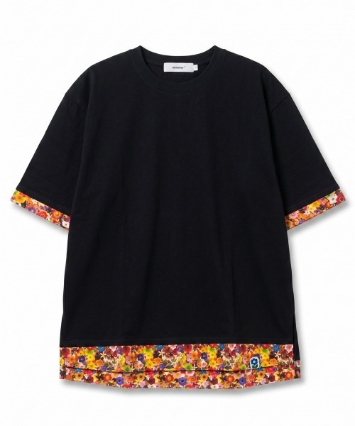 rehacer(レアセル)の「rehacer : Flower Layered Wide CS / ボタニカルレイヤード ワイドカットソー(Tシャツ/カットソー・メンズ・ホワイト/ブラック・MEDIUM/X-LARGE/LARGE/SMALL)」の8枚目の写真