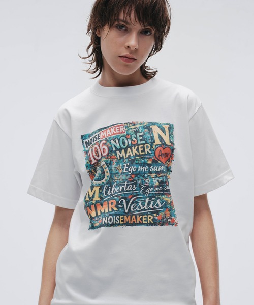 NOISE MAKER(ノイズメーカー)の「【接触冷感】グラフィックTEE(Tシャツ/カットソー・レディース・ブラック/ホワイト・FREE)」の2枚目の写真