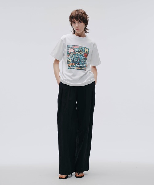 NOISE MAKER(ノイズメーカー)の「【接触冷感】グラフィックTEE(Tシャツ/カットソー・レディース・ブラック/ホワイト・FREE)」の3枚目の写真