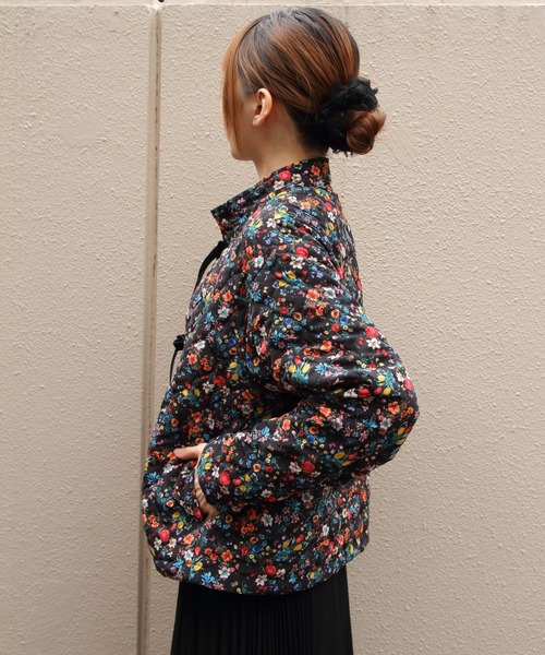 MEYAME(メヤメ)の「MEYAME/メヤメ フラワーキルトジャケット FLOWER QUILTED JACKET MEY-2508(その他アウター・レディース・ブラック/ホワイト・FREE)」の8枚目の写真
