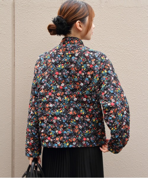 MEYAME(メヤメ)の「MEYAME/メヤメ フラワーキルトジャケット FLOWER QUILTED JACKET MEY-2508(その他アウター・レディース・ブラック/ホワイト・FREE)」の9枚目の写真
