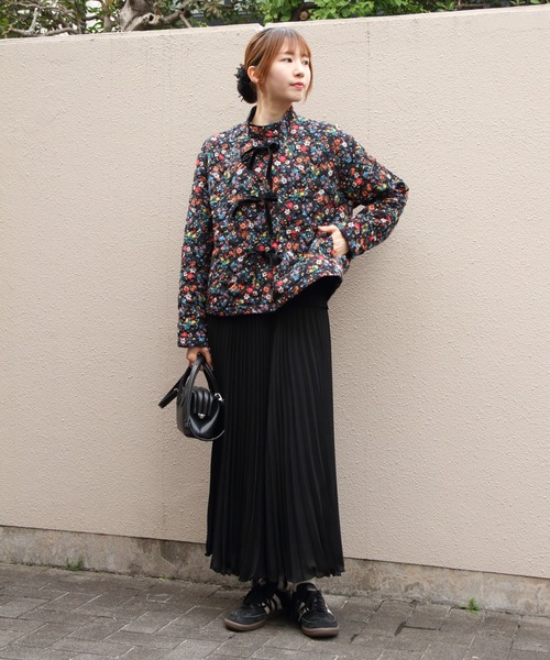 MEYAME(メヤメ)の「MEYAME/メヤメ フラワーキルトジャケット FLOWER QUILTED JACKET MEY-2508(その他アウター・レディース・ブラック/ホワイト・FREE)」の10枚目の写真