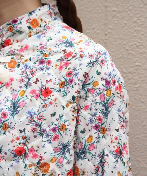 MEYAME(メヤメ)の「MEYAME/メヤメ フラワーキルトジャケット FLOWER QUILTED JACKET MEY-2508(その他アウター・レディース・ブラック/ホワイト・FREE)」の17枚目の写真