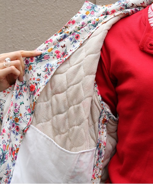 MEYAME(メヤメ)の「MEYAME/メヤメ フラワーキルトジャケット FLOWER QUILTED JACKET MEY-2508(その他アウター・レディース・ブラック/ホワイト・FREE)」の19枚目の写真