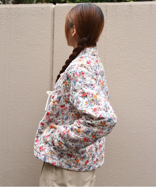 MEYAME(メヤメ)の「MEYAME/メヤメ フラワーキルトジャケット FLOWER QUILTED JACKET MEY-2508(その他アウター・レディース・ブラック/ホワイト・FREE)」の20枚目の写真