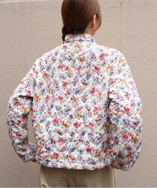 MEYAME(メヤメ)の「MEYAME/メヤメ フラワーキルトジャケット FLOWER QUILTED JACKET MEY-2508(その他アウター・レディース・ブラック/ホワイト・FREE)」の21枚目の写真