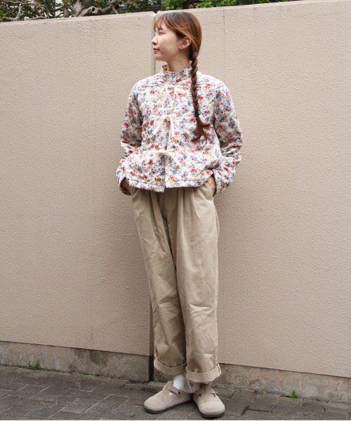MEYAME(メヤメ)の「MEYAME/メヤメ フラワーキルトジャケット FLOWER QUILTED JACKET MEY-2508(その他アウター・レディース・ブラック/ホワイト・FREE)」の22枚目の写真