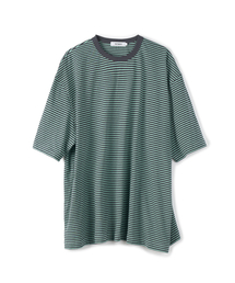 ヴィンテージボーダーTシャツアッシュグリーン