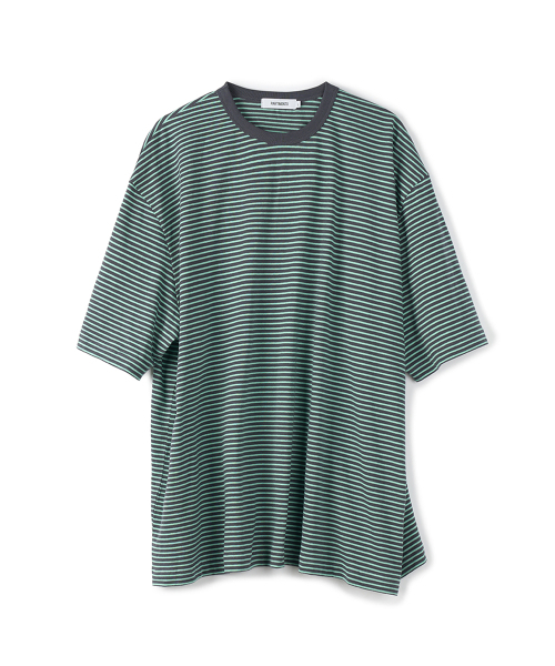 PARTIMENTO(パルティメント)の「ヴィンテージボーダーTシャツアッシュグリーン(Tシャツ/カットソー・メンズ・その他・MEDIUM/LARGE)」の1枚目の写真