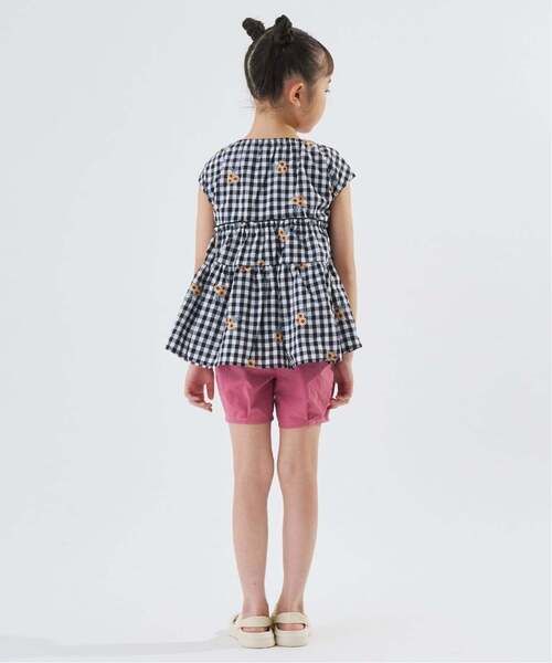 Lycee mine(リセマイン)の「【綿100%】ひまわり総刺しゅうチュニック【子供服】【キッズ】【女の子】(シャツ/ブラウス・キッズ・アイボリー/プラム/ブラック/ネイビー・100cm/110cm/90cm/140cm/130cm/120cm)」の6枚目の写真