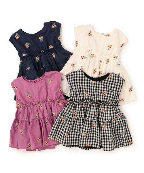Lycee mine(リセマイン)の「【綿100%】ひまわり総刺しゅうチュニック【子供服】【キッズ】【女の子】(シャツ/ブラウス・キッズ・アイボリー/プラム/ブラック/ネイビー・100cm/110cm/90cm/140cm/130cm/120cm)」の21枚目の写真