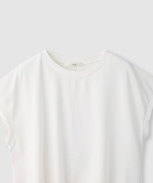 Mac-House(マックハウス)の「【Idnes/イドネス】 レイヤードデザイン アシンメトリーレースTシャツ(Tシャツ/カットソー・レディース・ブラック/ブラウン/オフホワイト・FREE)」の5枚目の写真