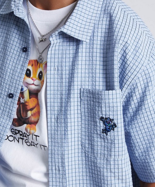 HUF(ハフ)の「STUCK ON YOU PLAID SHIRT(シャツ/ブラウス・メンズ・ナチュラル/ブルー系その他・S/M/L/XL/XXL)」の12枚目の写真