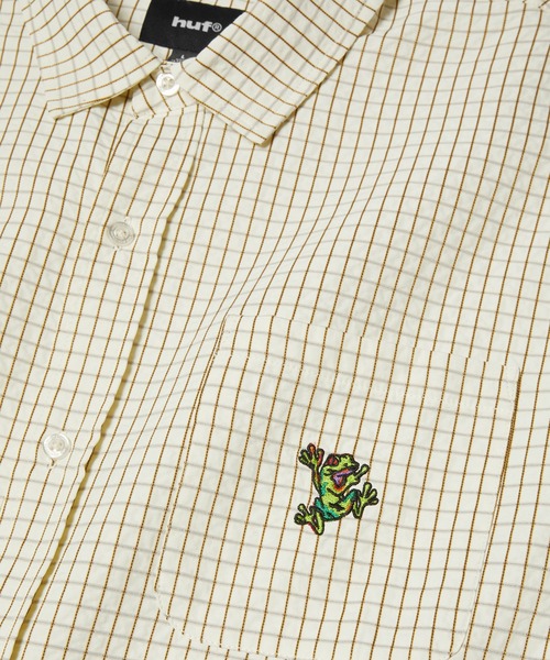 HUF(ハフ)の「STUCK ON YOU PLAID SHIRT(シャツ/ブラウス・メンズ・ナチュラル/ブルー系その他・S/M/L/XL/XXL)」の13枚目の写真