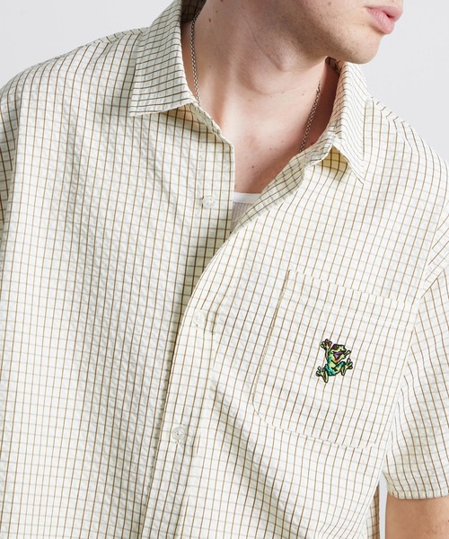 HUF(ハフ)の「STUCK ON YOU PLAID SHIRT(シャツ/ブラウス・メンズ・ナチュラル/ブルー系その他・S/M/L/XL/XXL)」の7枚目の写真