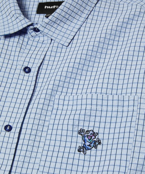 HUF(ハフ)の「STUCK ON YOU PLAID SHIRT(シャツ/ブラウス・メンズ・ナチュラル/ブルー系その他・S/M/L/XL/XXL)」の15枚目の写真