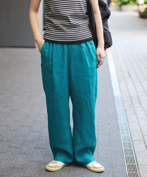 レディースのその他パンツ（グリーン・カーキ/緑色系・チェック柄