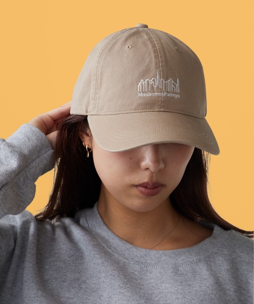 Manhattan Portage（マンハッタンポーテージ）の「Manhattan Portage / マンハッタンポーテージ WASHED TWILL 6P CAP ウォッシュド ツイル 6パネル キャップ フロントロゴ メンズ レディース 2026年秋冬 秋物（キャップ・メンズ・チャコールグレー/ブラック/ブラウン/サンドベージュ・FREE）」の4枚目の写真