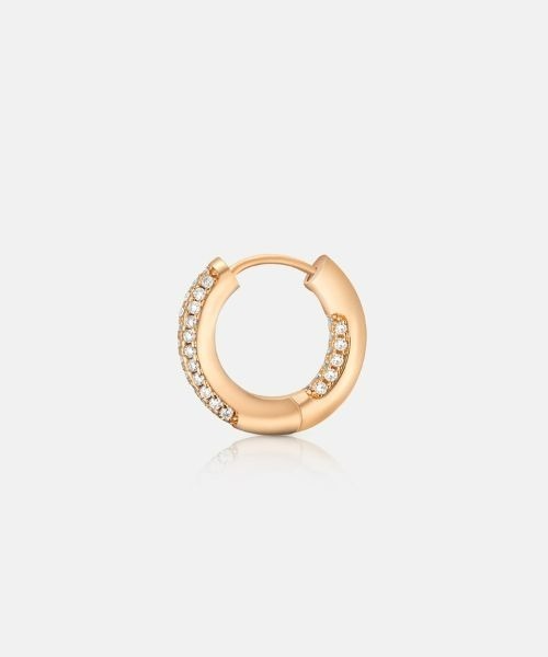 METROCITY（メトロシティ）の「モアナサイト ミニフープピアス - ピンクゴールド（ピアス（両耳用）・レディース・ピンクゴールド・FREE）」の3枚目の写真
