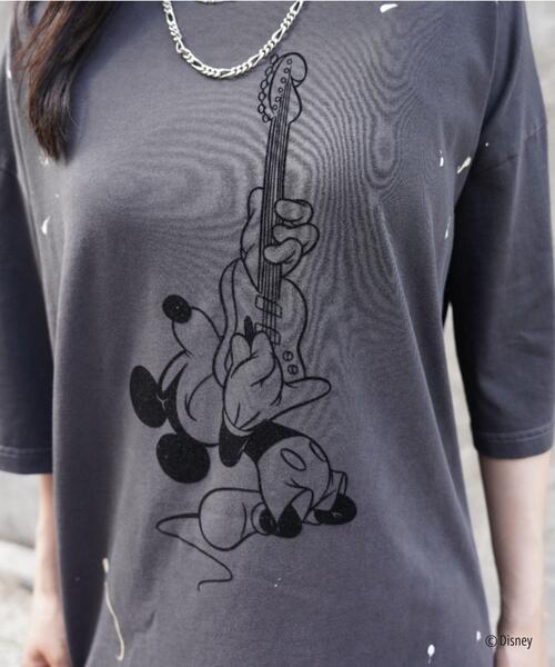 GOOD ROCK SPEED(グッドロックスピード)の「GOOD ROCK SPEED (グッドロックスピード) 別注MickeyペイントTEE/UNISEX(Tシャツ/カットソー・レディース・ブラック・L/M/XL)」の9枚目の写真