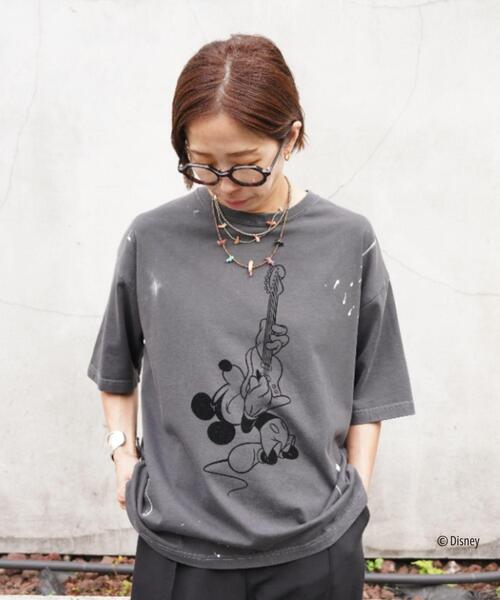 GOOD ROCK SPEED(グッドロックスピード)の「GOOD ROCK SPEED (グッドロックスピード) 別注MickeyペイントTEE/UNISEX(Tシャツ/カットソー・レディース・ブラック・L/M/XL)」の11枚目の写真