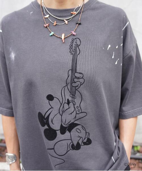 GOOD ROCK SPEED(グッドロックスピード)の「GOOD ROCK SPEED (グッドロックスピード) 別注MickeyペイントTEE/UNISEX(Tシャツ/カットソー・レディース・ブラック・L/M/XL)」の13枚目の写真