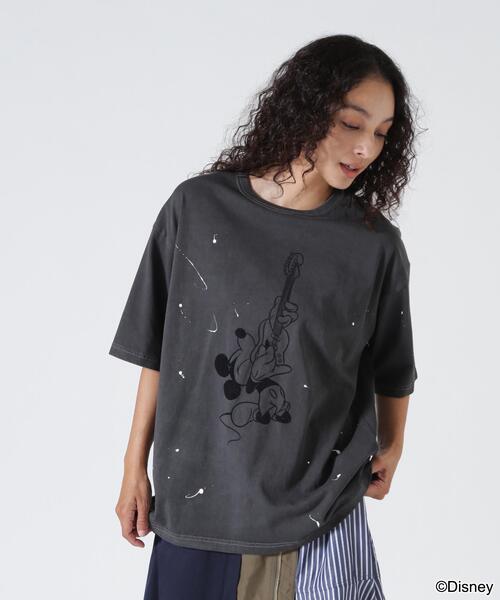 GOOD ROCK SPEED(グッドロックスピード)の「GOOD ROCK SPEED (グッドロックスピード) 別注MickeyペイントTEE/UNISEX(Tシャツ/カットソー・レディース・ブラック・L/M/XL)」の16枚目の写真