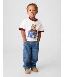 GAP（ギャップ）の「刺しゅう プルオン バギーデニム (幼児・ベビー)（デニムパンツ）」