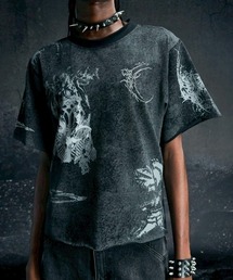 COZY WORLDWIDE（コージーワールドワイド）の「【Cozy world Wide】ONYX WAXED T SHIRT / 【コージーワールドワイド】デザインプリントダーティー半袖Tシャツ（Tシャツ/カットソー）」