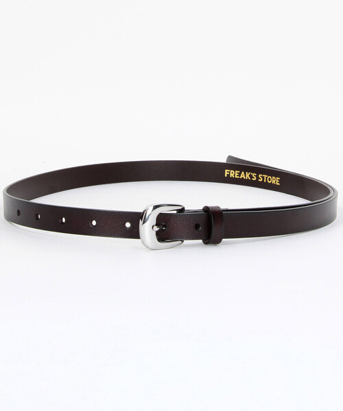 FREAK'S STORE(フリークスストア)の「牛革ナローベルト/リアルレザー(ベルト・メンズ・ブラック/ダークブラウン・ONE SIZE)」の9枚目の写真