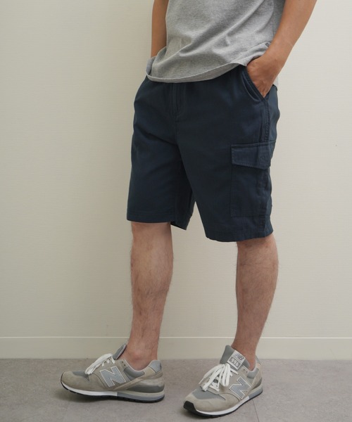 ZIP FIVE(ジップファイブ)の「Hanes コットン100% ワンウォッシュ チノクロス カーゴショートパンツ(カーゴパンツ・メンズ・カーキ系/ベージュ/ネイビー系/ブラック・X-LARGE/LARGE/MEDIUM)」の4枚目の写真