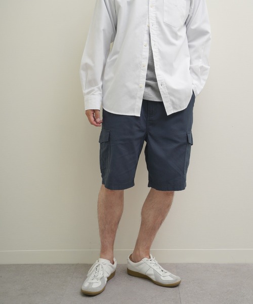 ZIP FIVE(ジップファイブ)の「Hanes コットン100% ワンウォッシュ チノクロス カーゴショートパンツ(カーゴパンツ・メンズ・カーキ系/ベージュ/ネイビー系/ブラック・X-LARGE/LARGE/MEDIUM)」の5枚目の写真
