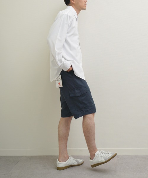 ZIP FIVE(ジップファイブ)の「Hanes コットン100% ワンウォッシュ チノクロス カーゴショートパンツ(カーゴパンツ・メンズ・カーキ系/ベージュ/ネイビー系/ブラック・X-LARGE/LARGE/MEDIUM)」の6枚目の写真