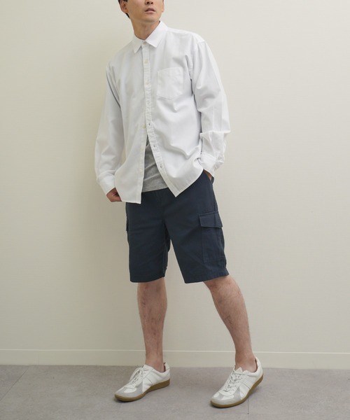 ZIP FIVE(ジップファイブ)の「Hanes コットン100% ワンウォッシュ チノクロス カーゴショートパンツ(カーゴパンツ・メンズ・カーキ系/ベージュ/ネイビー系/ブラック・X-LARGE/LARGE/MEDIUM)」の8枚目の写真