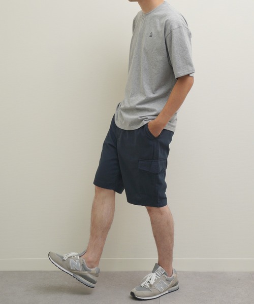 ZIP FIVE(ジップファイブ)の「Hanes コットン100% ワンウォッシュ チノクロス カーゴショートパンツ(カーゴパンツ・メンズ・カーキ系/ベージュ/ネイビー系/ブラック・X-LARGE/LARGE/MEDIUM)」の12枚目の写真