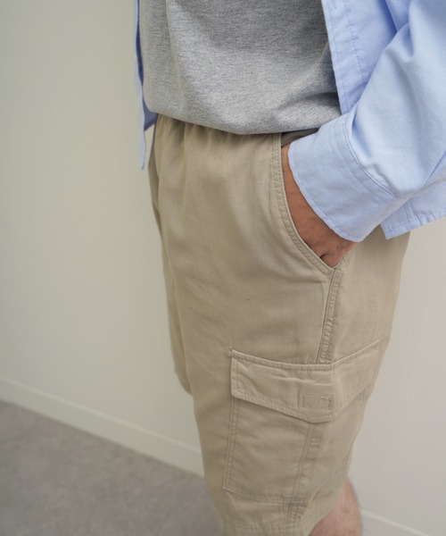 ZIP FIVE(ジップファイブ)の「Hanes コットン100% ワンウォッシュ チノクロス カーゴショートパンツ(カーゴパンツ・メンズ・カーキ系/ベージュ/ネイビー系/ブラック・X-LARGE/LARGE/MEDIUM)」の14枚目の写真