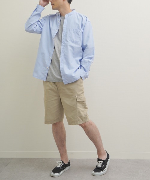 ZIP FIVE(ジップファイブ)の「Hanes コットン100% ワンウォッシュ チノクロス カーゴショートパンツ(カーゴパンツ・メンズ・カーキ系/ベージュ/ネイビー系/ブラック・X-LARGE/LARGE/MEDIUM)」の17枚目の写真