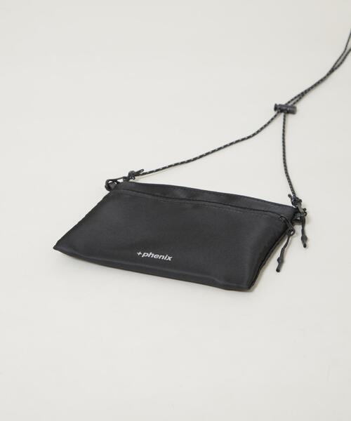 +phenix(プラスフェニックス)の「+phenix/別注 +phenix NYLON SACOCHE(ショルダーバッグ・メンズ・ブラック・FREE)」の3枚目の写真