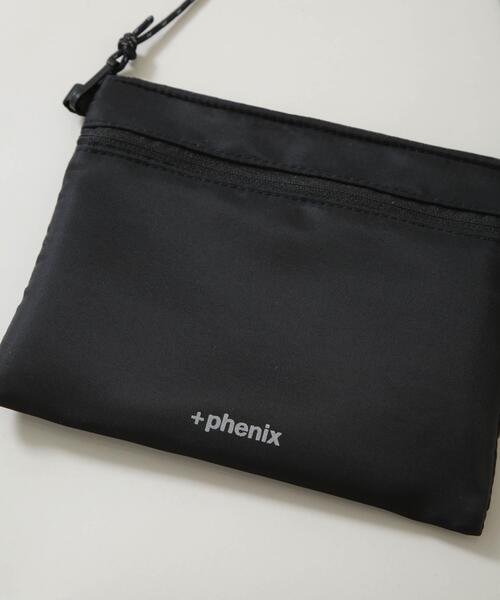 +phenix(プラスフェニックス)の「+phenix/別注 +phenix NYLON SACOCHE(ショルダーバッグ・メンズ・ブラック・FREE)」の5枚目の写真