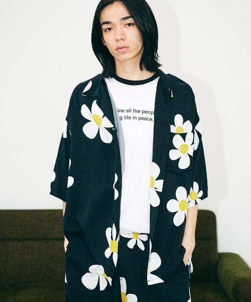 SUNNY  SPORTS（サニースポーツ）の「SUNNY SPORTS / PRINTED BOX SHIRT（シャツ/ブラウス・メンズ・その他2/その他1/ブラック・MEDIUM/SMALL）」の4枚目の写真