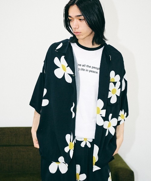 SUNNY  SPORTS（サニースポーツ）の「SUNNY SPORTS / PRINTED BOX SHIRT（シャツ/ブラウス・メンズ・その他2/その他1/ブラック・MEDIUM/SMALL）」の6枚目の写真