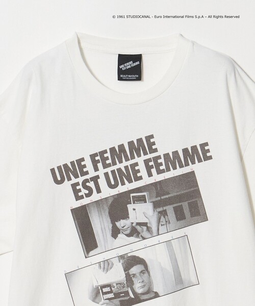 BEAUTY&YOUTH UNITED ARROWS(ビューティーアンドユースユナイテッドアローズ)の「<GODARD × BEAUTY&YOUTH>UNE FEMME Tシャツ ホワイト(Tシャツ/カットソー・メンズ・ホワイト・XL/L/M)」の6枚目の写真
