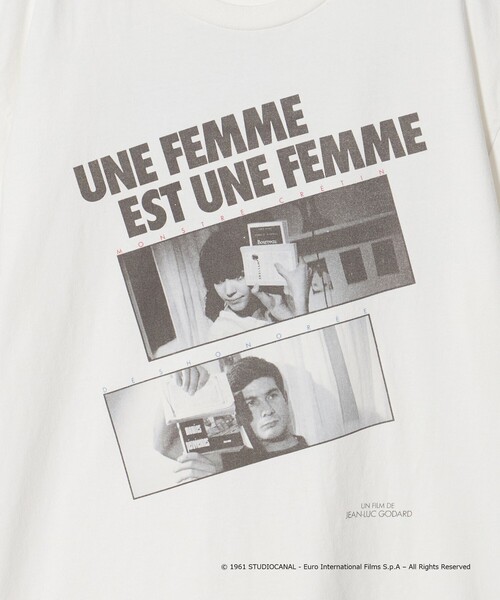 BEAUTY&YOUTH UNITED ARROWS(ビューティーアンドユースユナイテッドアローズ)の「<GODARD × BEAUTY&YOUTH>UNE FEMME Tシャツ ホワイト(Tシャツ/カットソー・メンズ・ホワイト・XL/L/M)」の8枚目の写真