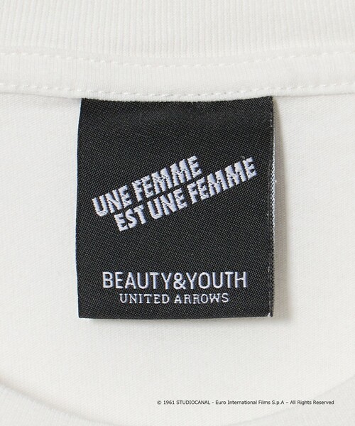 BEAUTY&YOUTH UNITED ARROWS(ビューティーアンドユースユナイテッドアローズ)の「<GODARD × BEAUTY&YOUTH>UNE FEMME Tシャツ ホワイト(Tシャツ/カットソー・メンズ・ホワイト・XL/L/M)」の3枚目の写真