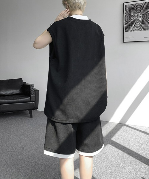 REBALANCE（リバランス）の「メンズ ワッフル ノースリーブセットアップ（その他トップス・メンズ・B/A・X-LARGE/LARGE/MEDIUM）」の14枚目の写真