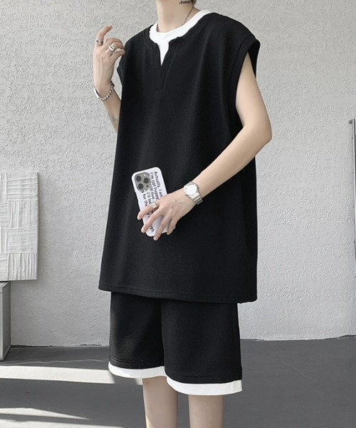 REBALANCE（リバランス）の「メンズ ワッフル ノースリーブセットアップ（その他トップス・メンズ・B/A・X-LARGE/LARGE/MEDIUM）」の19枚目の写真