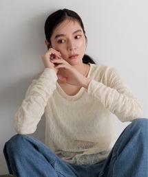 LOWRYS FARM | クシュクシュレースプルオーバーＬＳ 1052797(Tシャツ/カットソー)