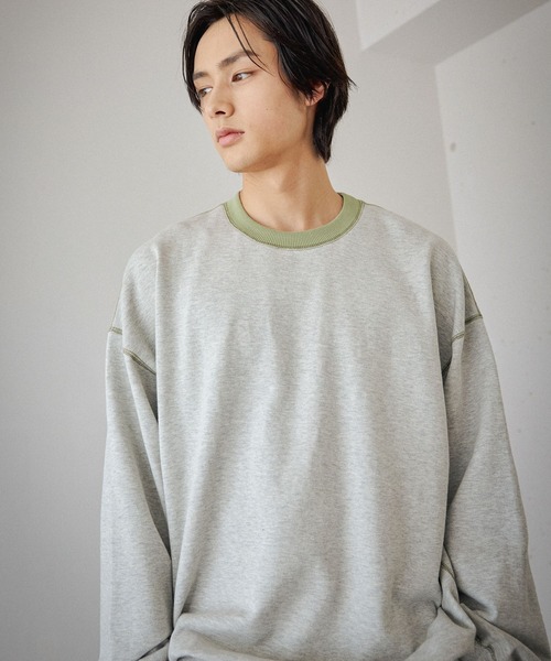 niko and...（ニコアンド）の「リバーシブル裏毛プルオーバー（Tシャツ/カットソー・メンズ・ネイビー/チャコール/ブラウン/ライトグレー・MEDIUM/LARGE）」の8枚目の写真