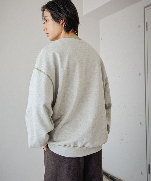 niko and...（ニコアンド）の「リバーシブル裏毛プルオーバー（Tシャツ/カットソー・メンズ・ネイビー/チャコール/ブラウン/ライトグレー・MEDIUM/LARGE）」の10枚目の写真
