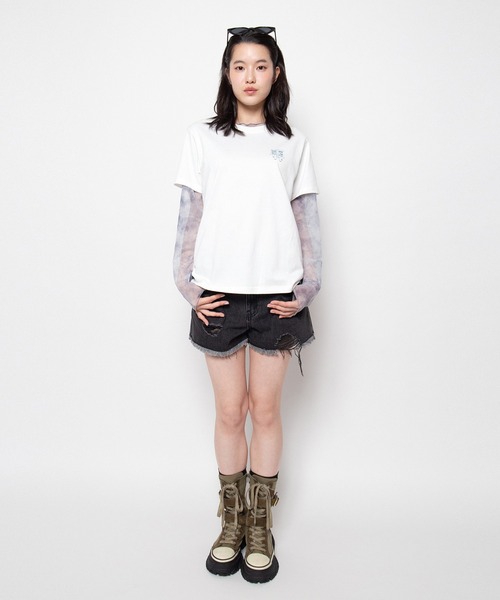 PUNYUS(プニュズ)の「【NEW SIZE】ice cream twins Tシャツ(Tシャツ/カットソー・レディース・ホワイト/ライトイエロー/サックスブルー・1/2/3/4/5)」の8枚目の写真
